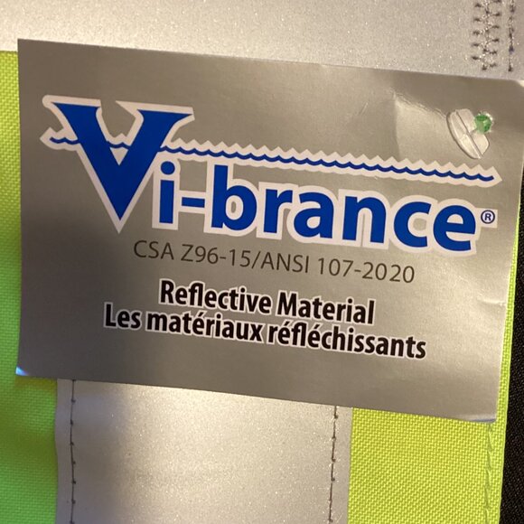 NWT Viking Black Surveyor Safety Vest Size L Reflective Material Class 1 Level 2 - Picture 5 of 8